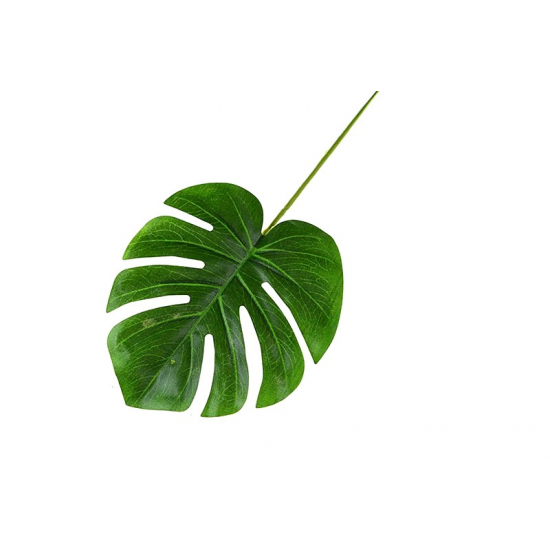 Selyemvirág Monstera levél 30cm zöld