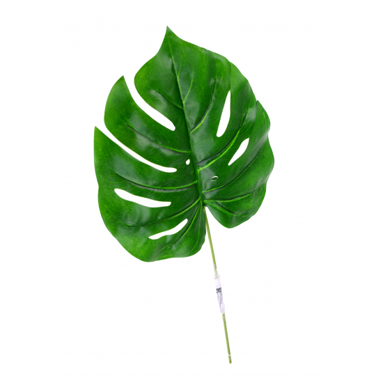 Selyemvirág Monstera levél 48cm zöld