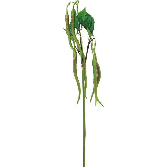 Selyemvirág leveles ág 83cm zöld