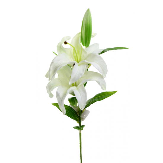 Selyemvirág liliom 58cm fehér