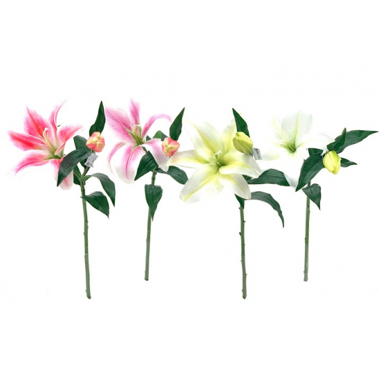 Selyemvirág liliom 68cm pink