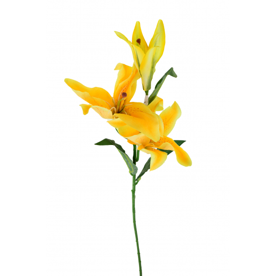 Selyemvirág liliom 90cm sárga