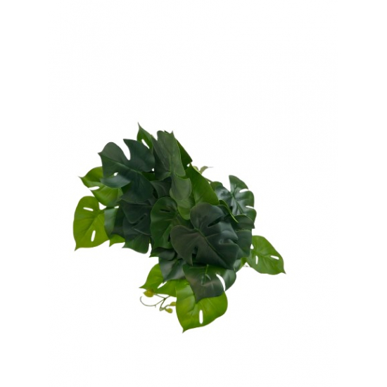 Selyemvirág monstera levélcsokor 45cm zöld