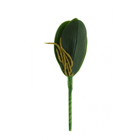 Selyemvirág orchidealevél 22cm zöld