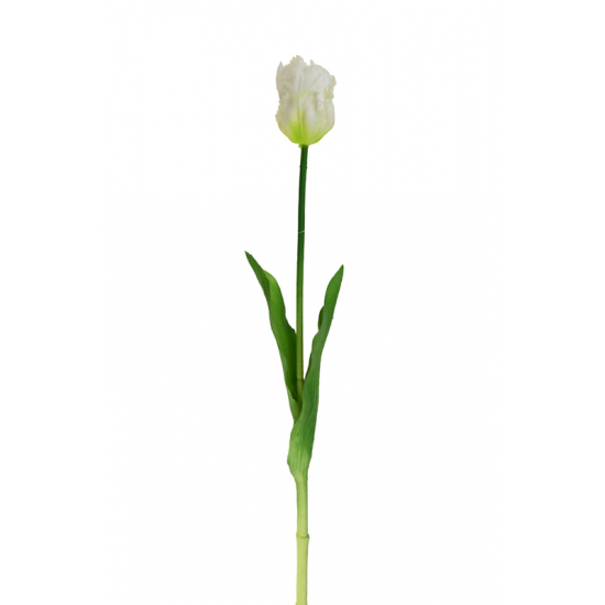 Selyemvirág papagáj tulipán 42cm fehér