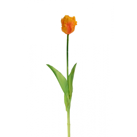 Selyemvirág papagáj tulipán 42cm narancs