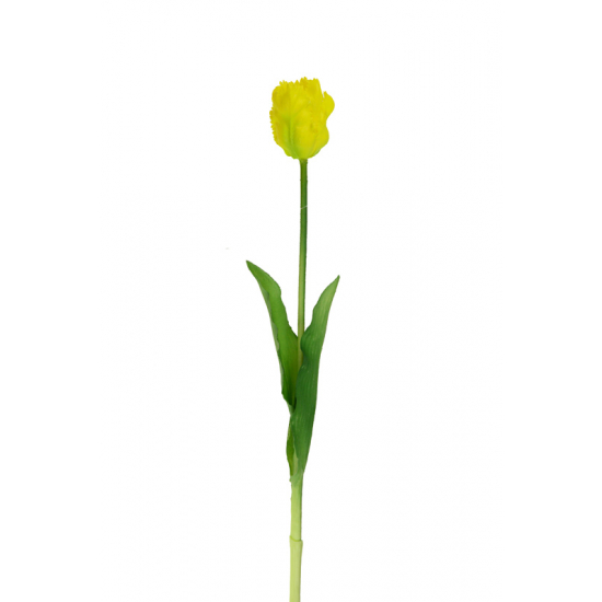 Selyemvirág papagáj tulipán 42cm sárga