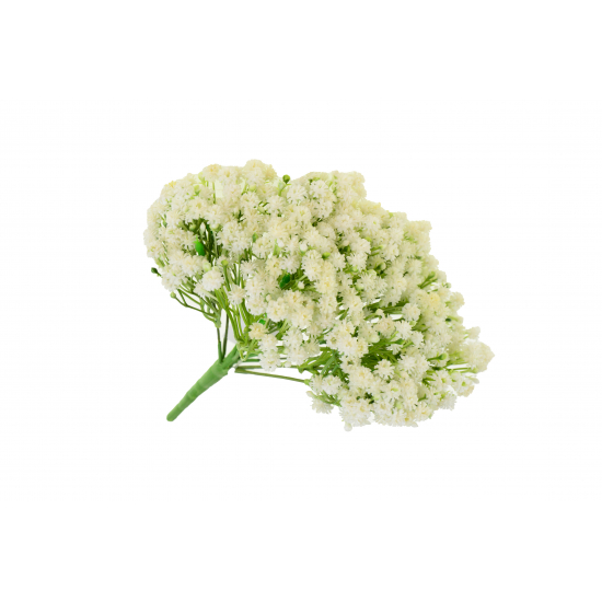 Selyemvirág rezgő 27cm 12ág fehér