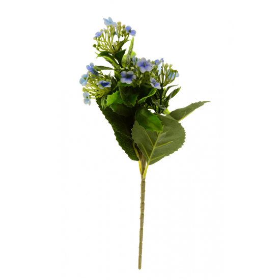 Selyemvirág apróvirágcsokor 35cm kék