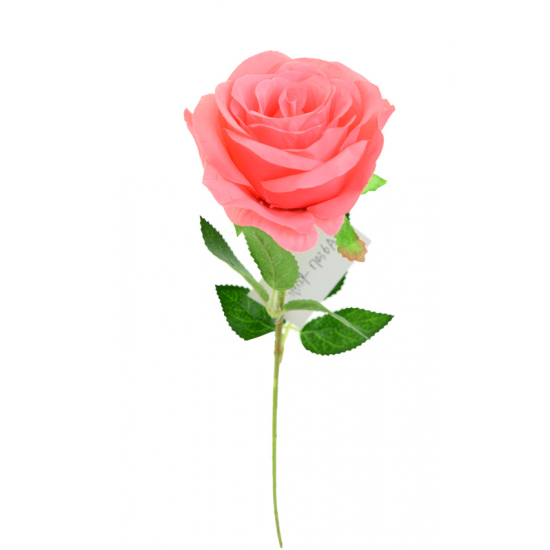 Selyemvirág rózsaszál 50cm pink