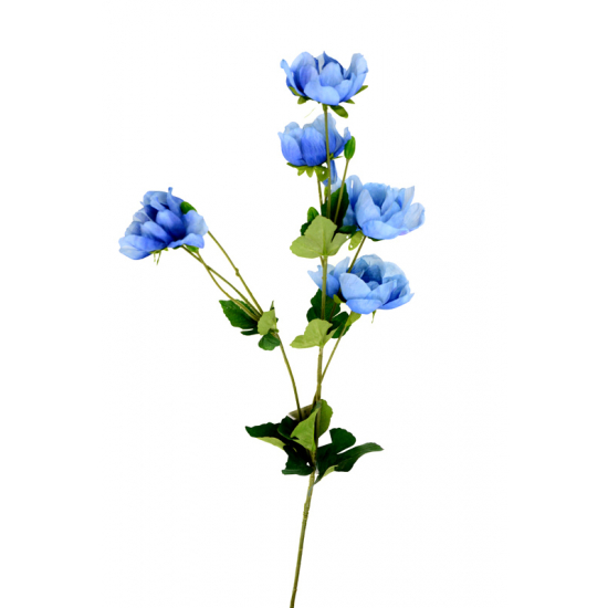 Selyemvirág sellőrózsa 95cm kék