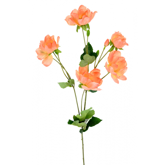 Selyemvirág sellőrózsa 95cm korall