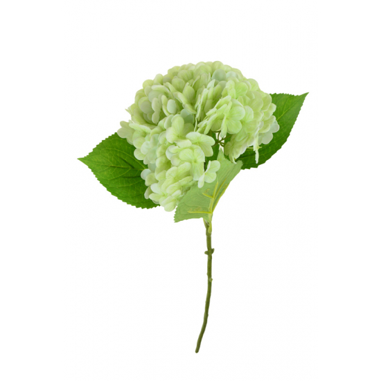 Selyemvirág szálas hortenzia 52cm zöld