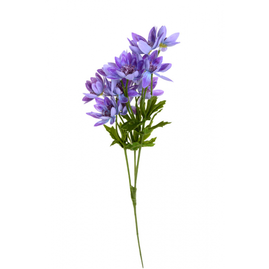 Selyemvirág kökörcsin szálas 66CM lila
