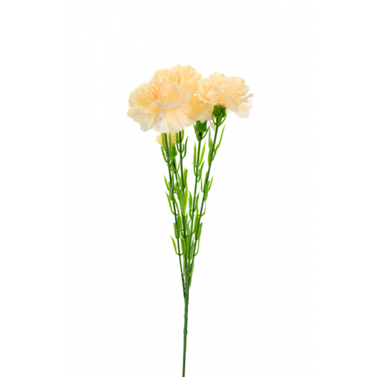 Selyemvirág szálas szegfű 60cm krém