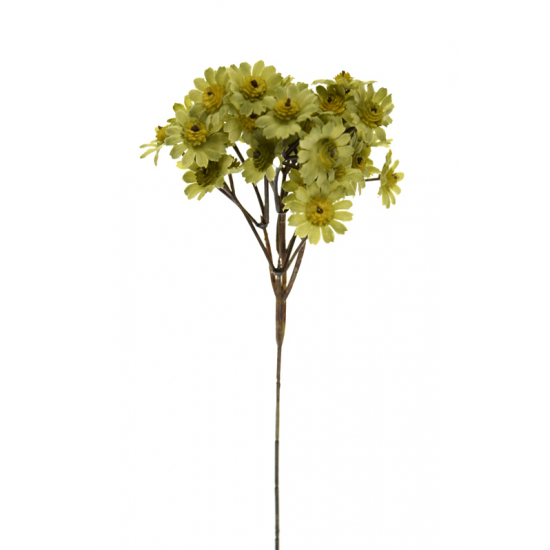 Selyemvirág százszorszép csokor 32cm zöld