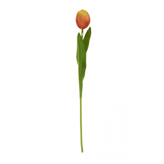 Selyemvirág tulipán 40cm narancs