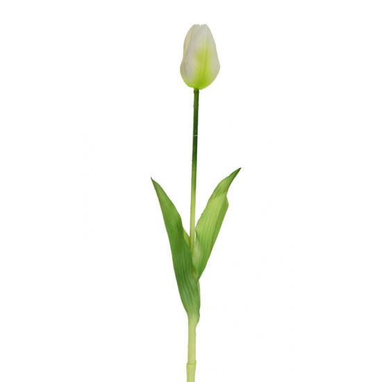 Selyemvirág tulipán 42cm fehér