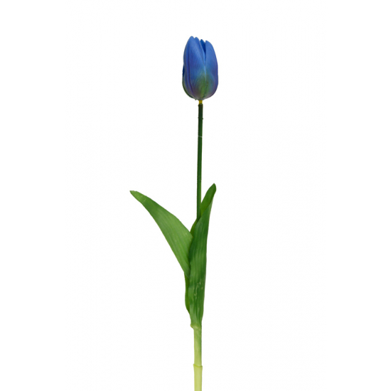 Selyemvirág tulipán 42cm kék