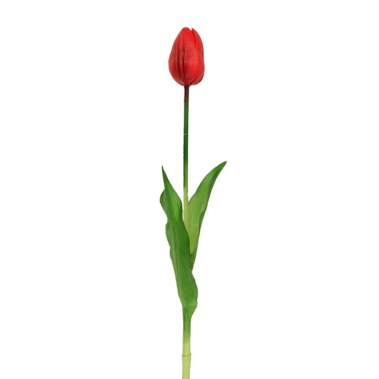Selyemvirág tulipán 42cm piros