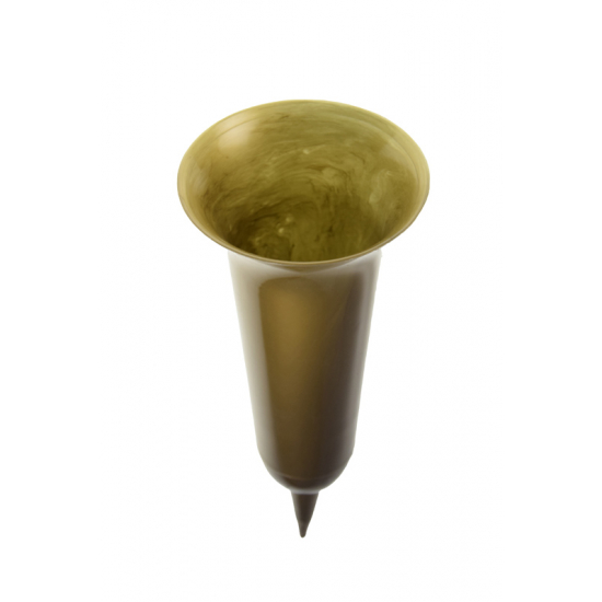 Sírváza plasztik D13 leszúrható arany