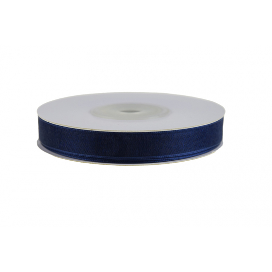Szalag organza 10mm 30m 25 s.kék