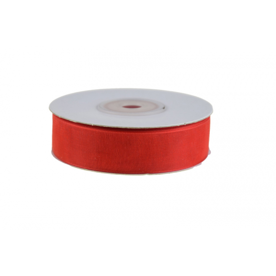 Szalag organza 20mm 30m 03 piros