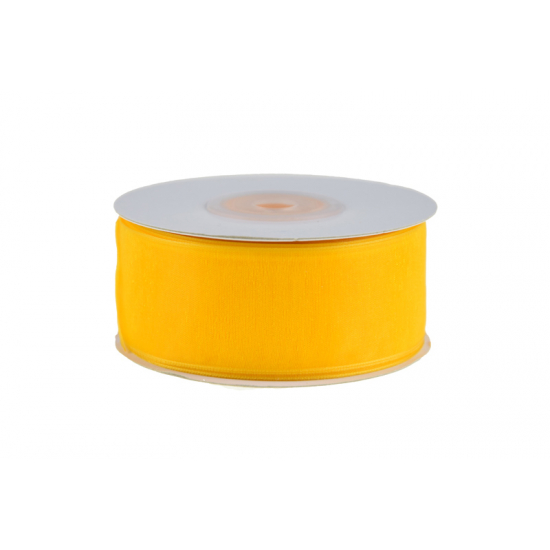 Szalag organza 30mm 30m 05 napsárga