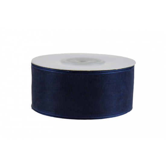 Szalag organza 30mm 30m 25 s.kék