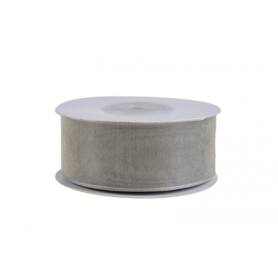 Szalag organza 30mm 30m 32 e.szürke