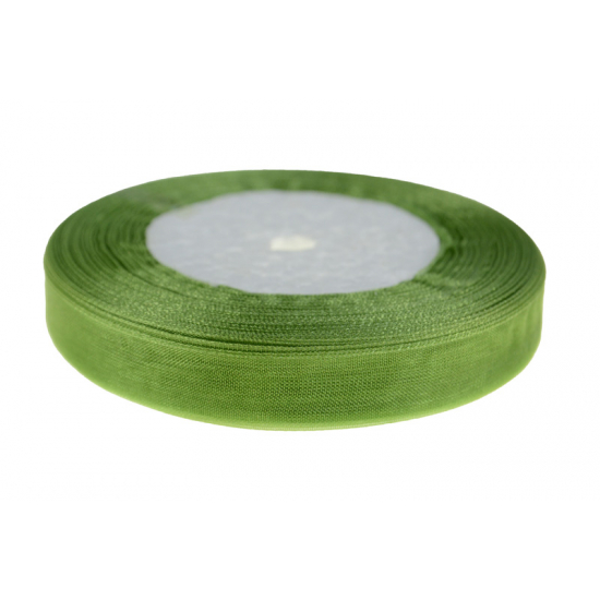 Szalag organza 1,3cm*50y oliva zöld