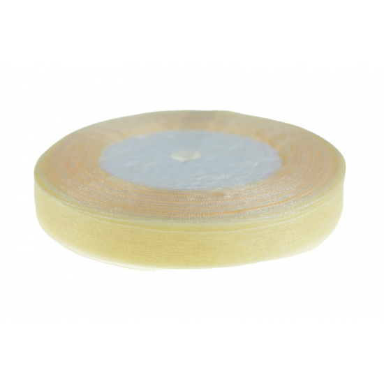Szalag organza 1,3cm*50y krém
