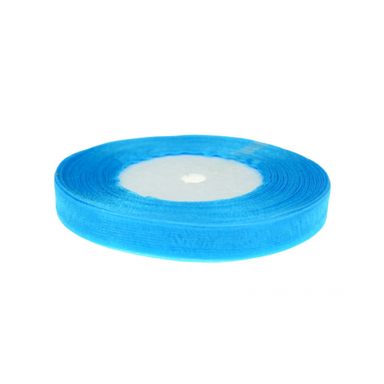 Szalag organza 1,3cm*50y tengerkék