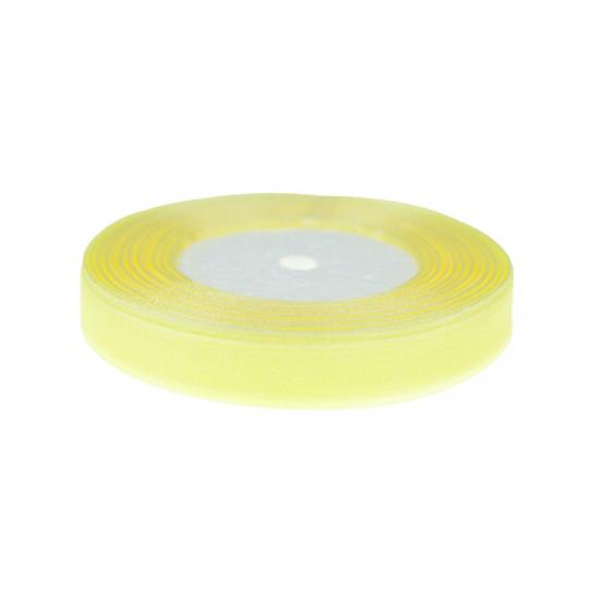 Szalag organza 1,3cm*50y v.sárga