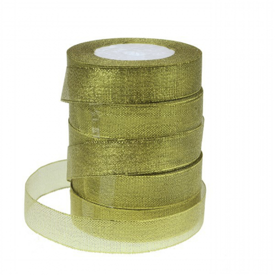 Szalag organza 2cm*25y glitteres több szín