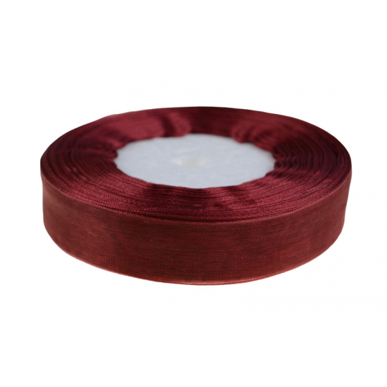 Szalag organza 2cm*50y bordó
