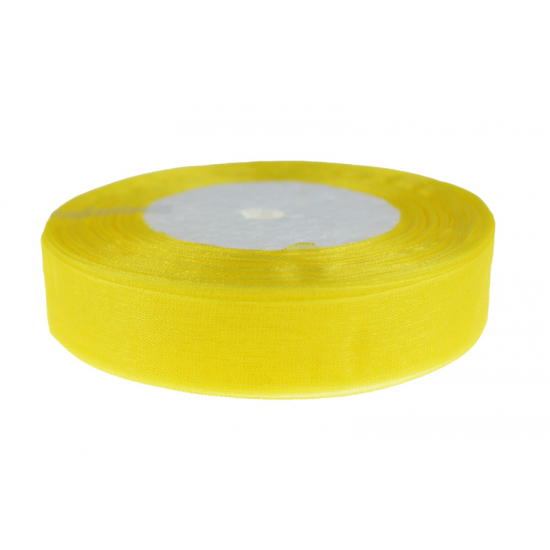 Szalag organza 2cm*50y sárga
