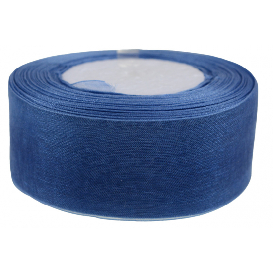 Szalag organza 3,8cm*50y tengerkék