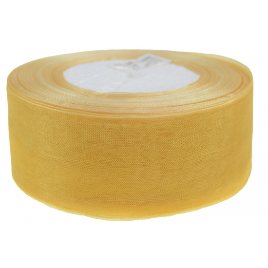 Szalag organza 3,8cm*50y v. arany