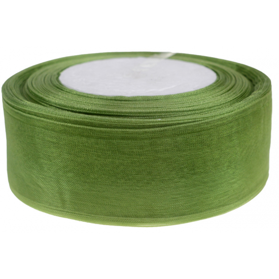 Szalag organza 3,8cm*50y zöld