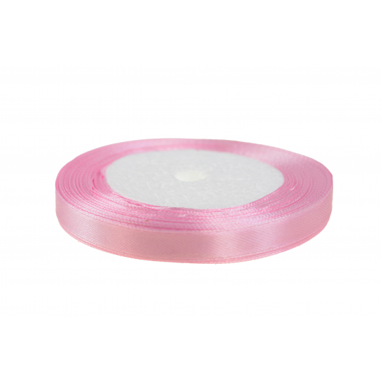 Szalag szatén 1cm x25y pink