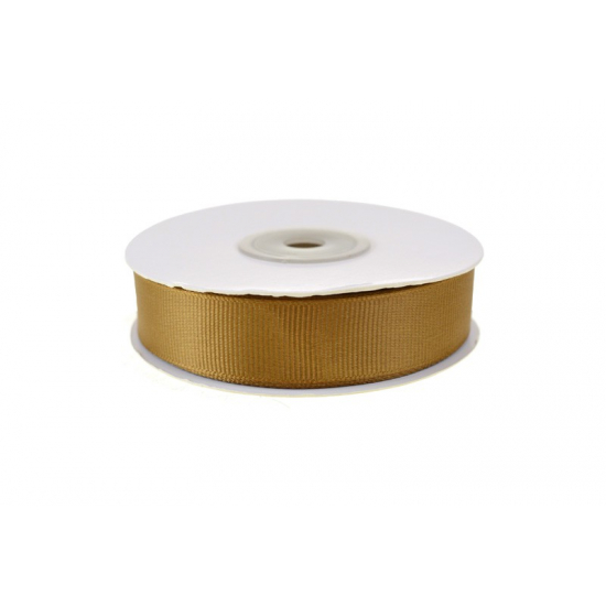 Szalag textil ripsz 2cm*20m aranybarna