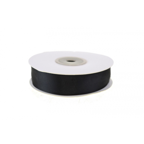 Szalag textil ripsz 2cm*20m fekete fekete