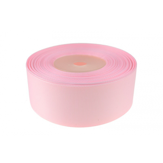 Szalag textil ripsz 3,8cm*25y halvány rózsaszín