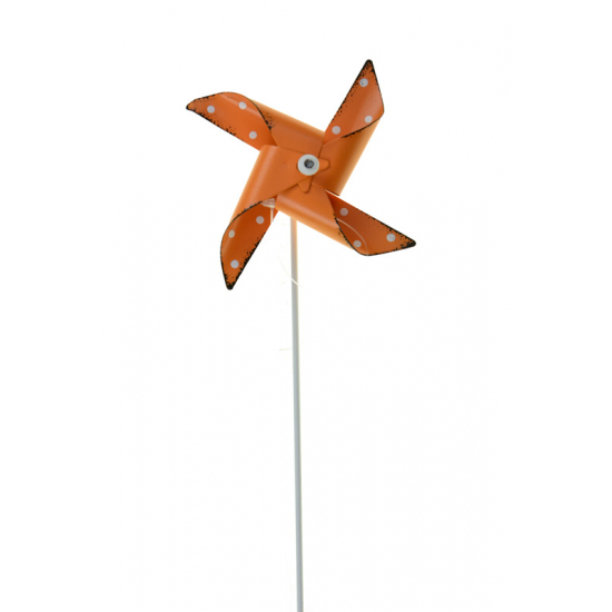 Szélforgó fém 8*42.5*4CM narancs