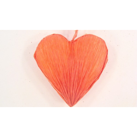 Szív hungarocell krepp papíros 7cm piros