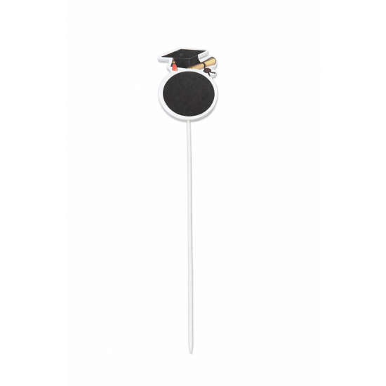 Pick tábla fa ballagási talár  6,3cm s/12 fekete