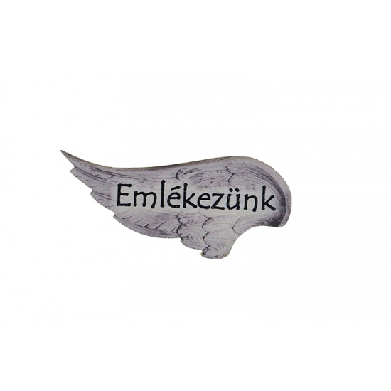 Tábla fa EMLÉKEZÜNK ANGYALSZÁRNY
