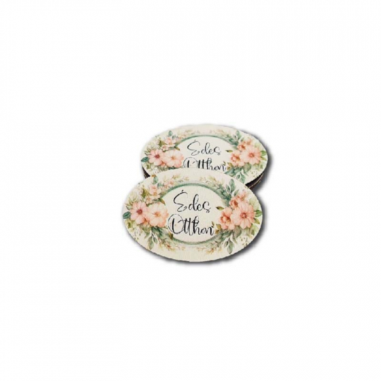 Tábla fa KIS OVÁLIS ÉDES OTTHON LV