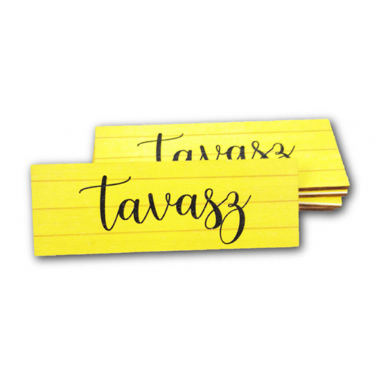 TÁBLA fa NYÚJTOTT KÉPKERET 3,5*10 TAVASZ SÁRGA LV